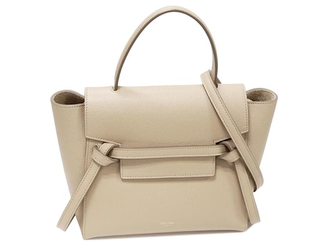 Céline Belt Bag in pelle di vitello grana Celine 2way Bag 189003ZVA.18LT Beige