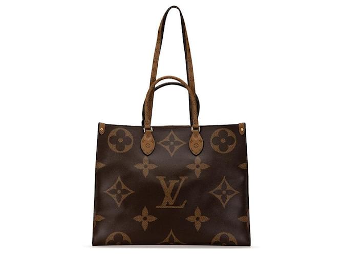 Borsa a mano Monogram OnTheGo GM di Louis Vuitton Marrone