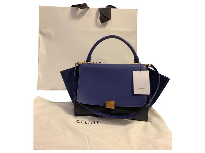 Trapèze Céline Borse Blu scuro