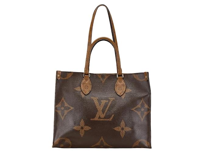 Borsa 2 in 2 Louis Vuitton OnTheGo MM Monogram Marrone