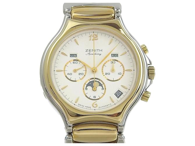 Zénith Orologio automatico a calendario triplo con fase lunare Zenith Academy El Primero Argento