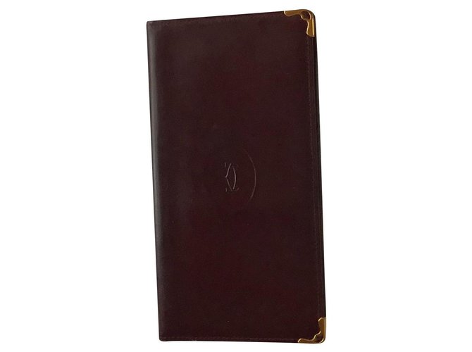 Portafoglio pieghevole in pelle Cartier