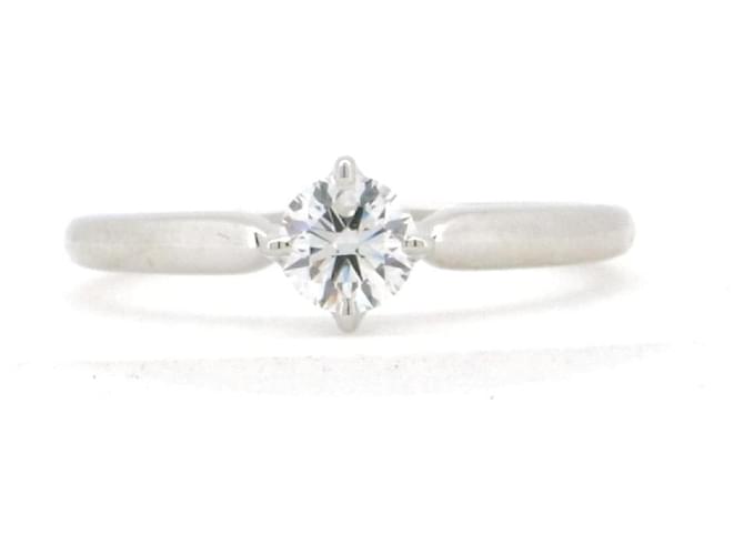 Autre Marque Anello in diamante Niwaka PT950 Argento