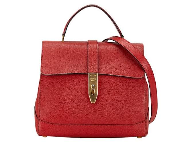 Céline Borsa 2 in 1 in pelle Celine Rosso