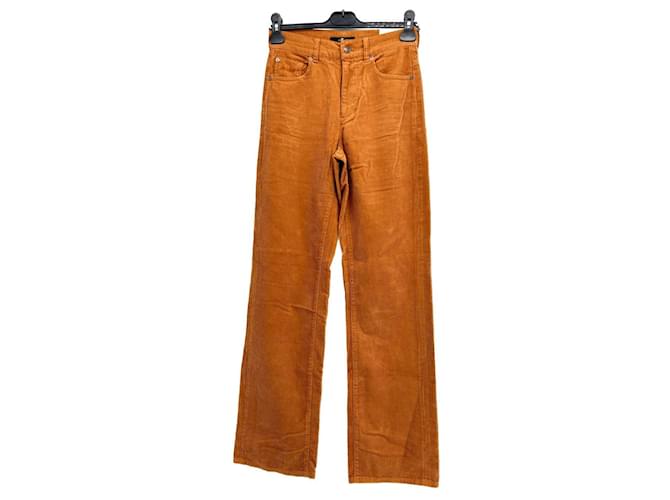 Pantaloni 7 For All Mankind T.International XS Cotone Arancione