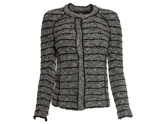 Isabel Marant Etoile Giacca in tweed grigia e nera Isabel Marant Étoile Nero Grigio