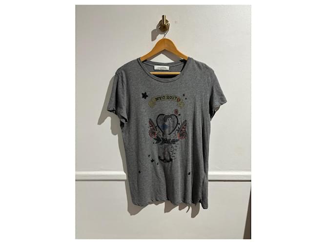 VALENTINO GARAVANI Top T.Internazionale L Cotone Grigio