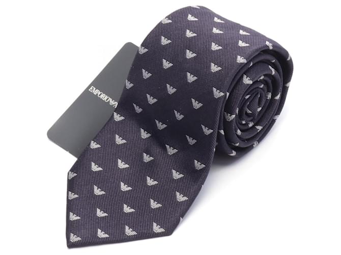 Cravatta in seta Emporio Armani Blu navy