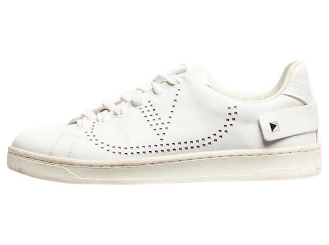 Valentino Sneaker in pelle Backnet bianche - taglia EU 36,5 Bianco