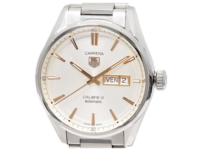 Orologio automatico TAG Heuer Carrera Calibre 5 Argento