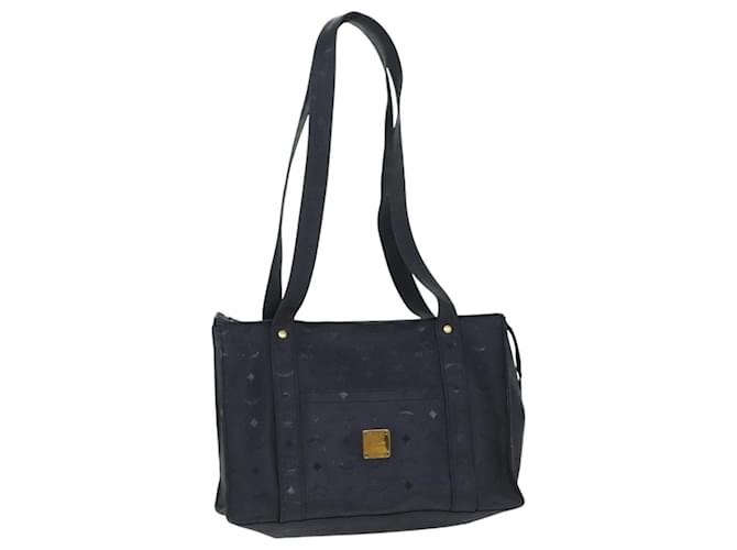 Borsa a spalla MCM Vicetos Logogram PVC Nera Auth 90885 Nero