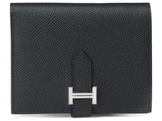 Béarn Hermès Accessorio HERMES Bearn in Pelle Nera - 102144 Nero