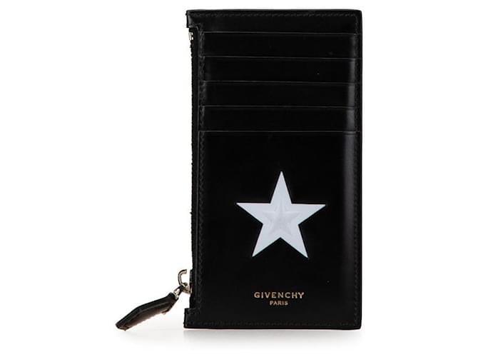 Portafoglio in pelle con motivo a stella Givenchy Nero
