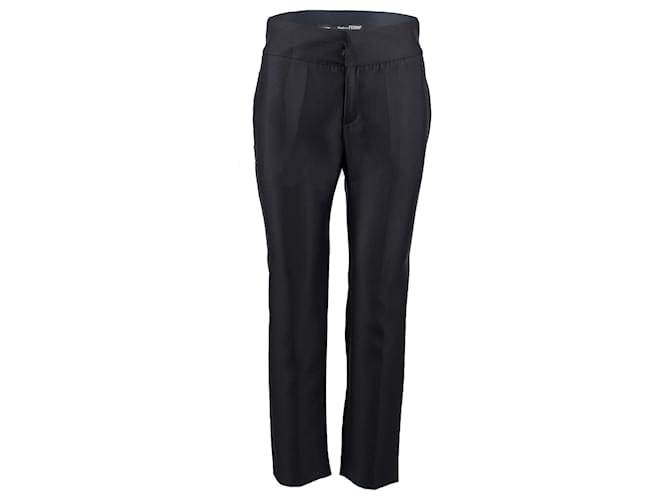 Pantaloni sartoriali a vita alta Gianfranco Ferré - anni 2000 Nero