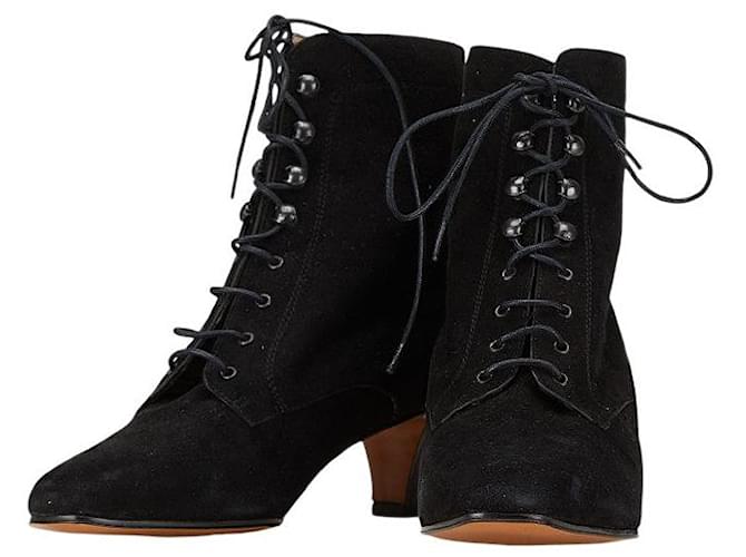 Céline Stivali con tacco in suede Celine per donne