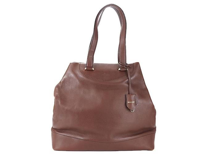 Borsa tote in pelle Bally marrone