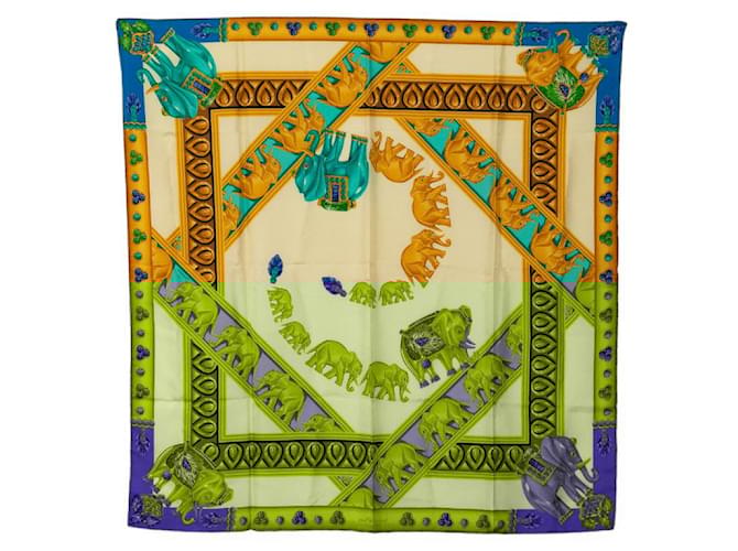 Sciarpa in seta Maharaja elefante gioiello Cartier