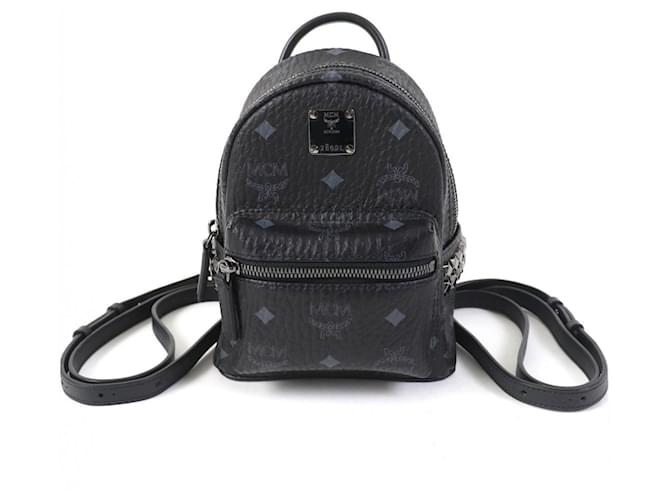 MCM Stark Bebe Boo Mini Zaino in Pelle Nero