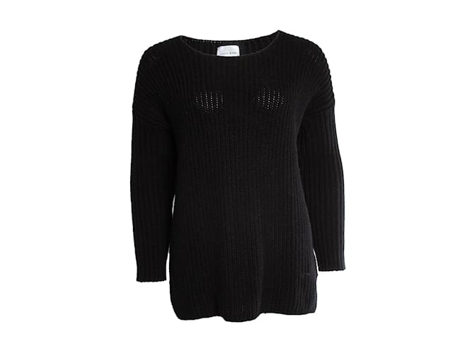 Anine Bing, maglione lavorato a maglia nero
