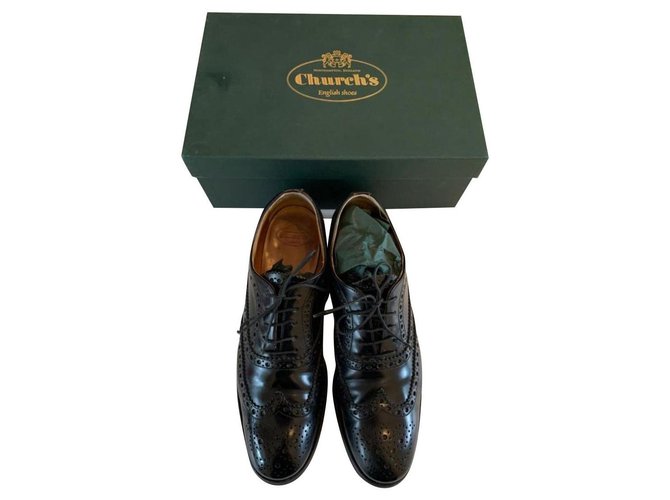 Church's Binder Oxford Brogue nero lucido