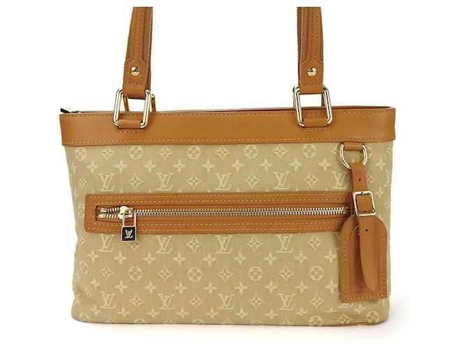 Borsa a mano mini Monogram Lucille PM di Louis Vuitton Beige