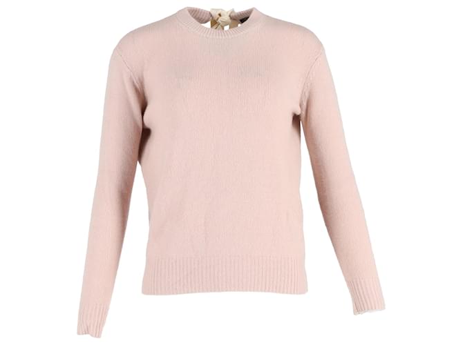 Maglione a collo rotondo Joseph Tie Back in cashmere rosa