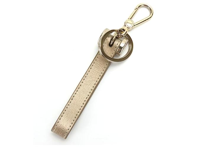 Portachiavi in metallo di pelle Furla D'oro