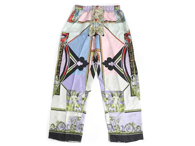 Pantaloni da pigiama in seta Angel Versace Multicolore
