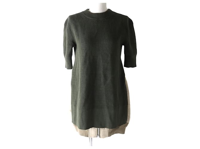Autre Marque T-shirt in maglia a maniche corte Docking da donna di Sacai