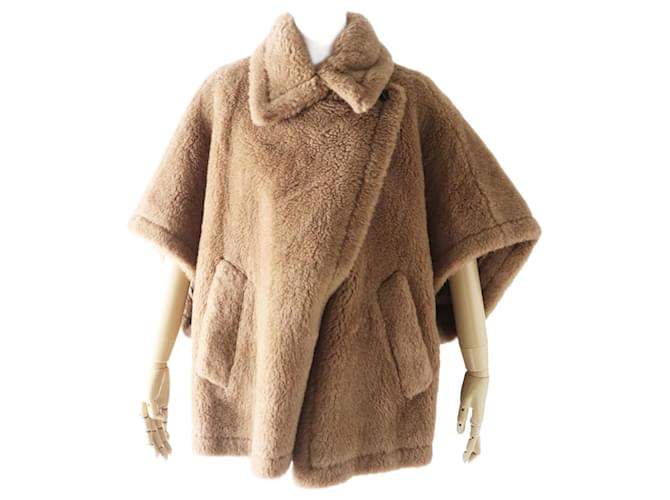 Cappotto in seta camel Teddy Bear di Max Mara Marrone