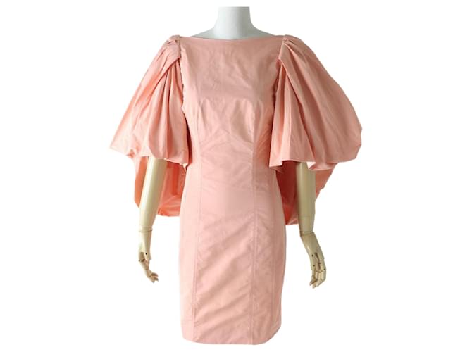 Abito in misto seta Givenchy rosa salmone 34