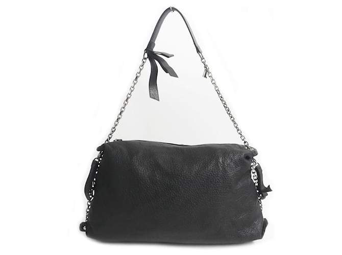 Borsa a spalla in pelle nappa Christian Louboutin Nero