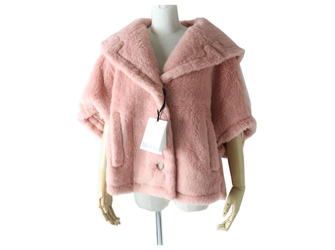 Max Mara Cappotto Cape Teddy Bear MaxMara Rosa ML