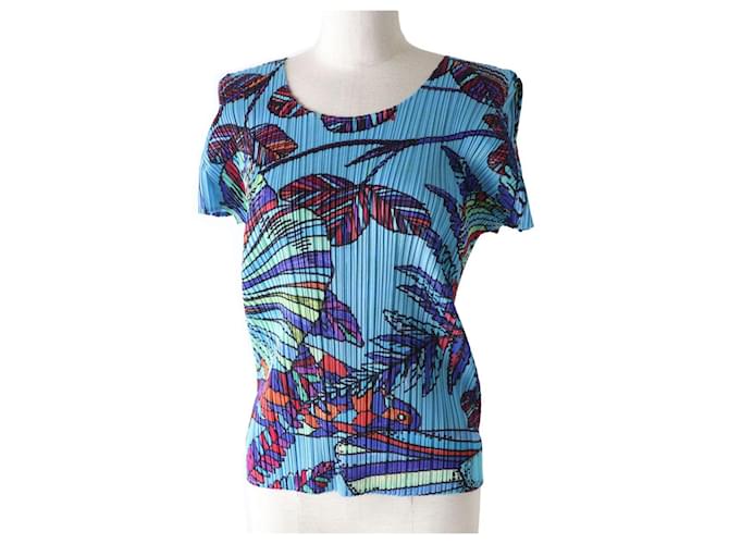 T-shirt Donna Pleats Please Issey Miyake Motivo Tropical