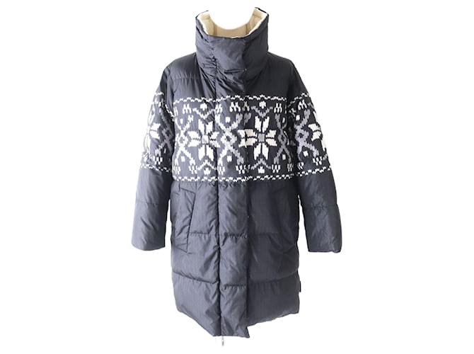 Cappotto reversibile in piuma per donna Max Mara Nero/Bianco