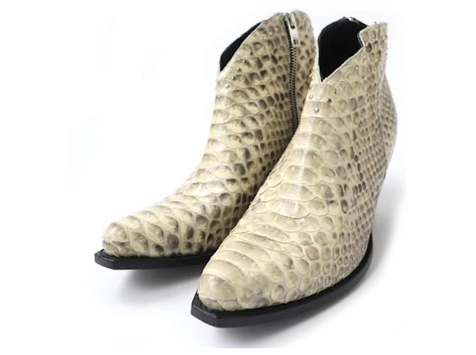 Céline Stivali in pelle di pitone Celine Eddie Beige