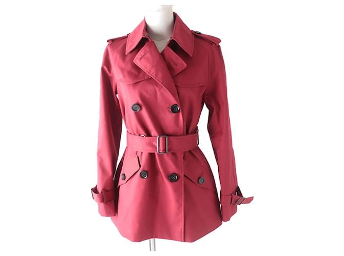 Trench Coat in Cotone COACH Rosso