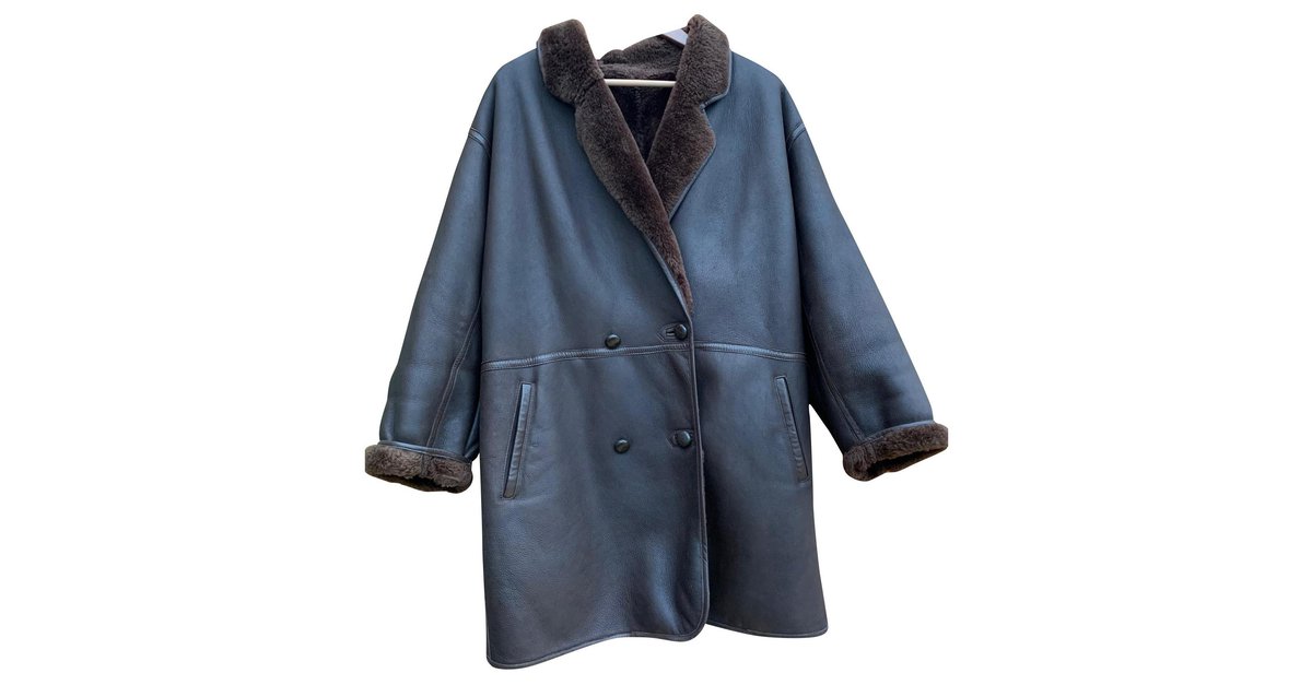 Cappotto in montone Kenzo Marrone