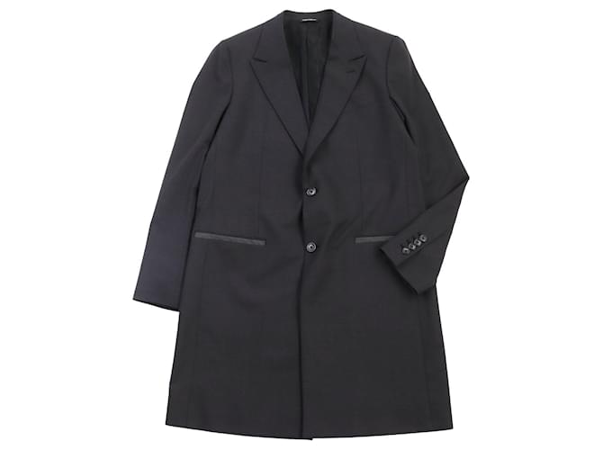 Cappotto Chester in lana Dolce & Gabbana grigio scuro Grigio antracite