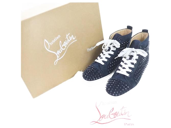 Sneakers alte in suede Christian Louboutin 40 Rosso