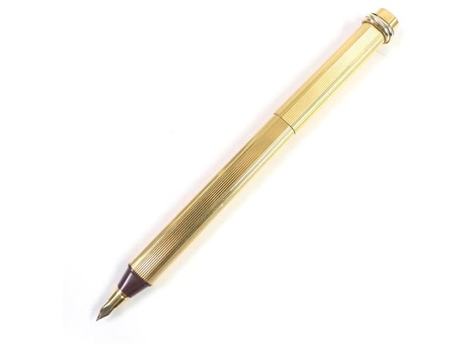 Penna a inchiostro Cartier Trinity Double C Cap D'oro