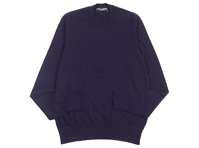 Maglione in cashmere a collo rotondo viola Dolce & Gabbana Porpora