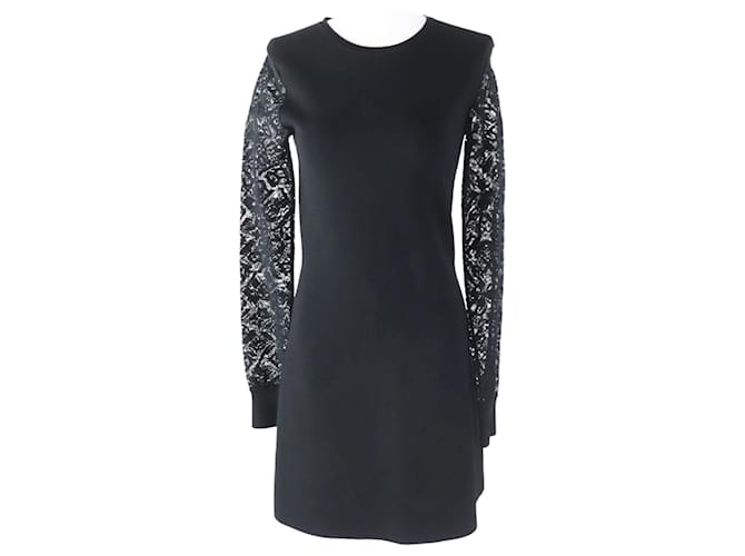 Abito in pizzo Monogram Flower Louis Vuitton XS Nero