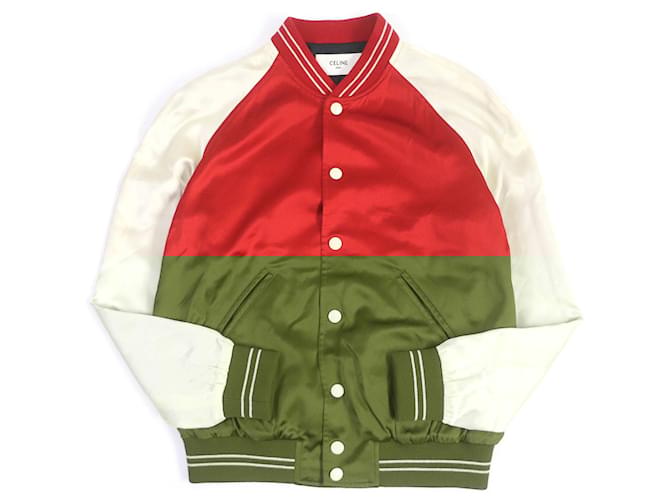 Cartier Giacca Teddy in Acetato Celine Rayon Rossa 48 Rosso