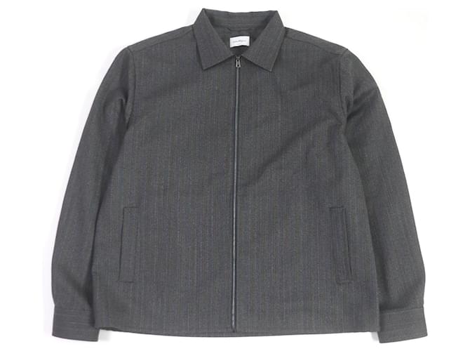 Blouson in lana con zip Salvatore Ferragamo grigio XL Marrone