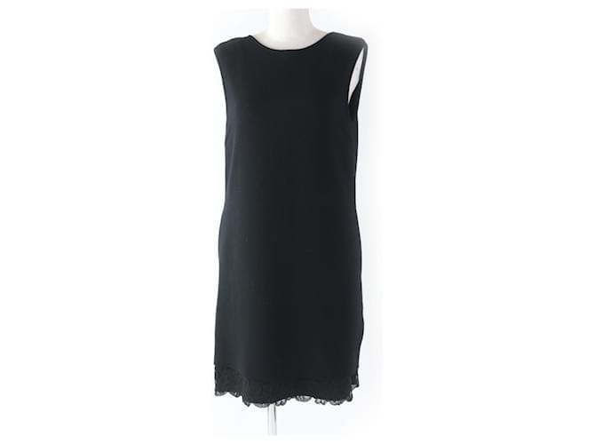 Autre Marque Abito in maglia FOXEY in rayon e poliestere con orlo in pizzo nero