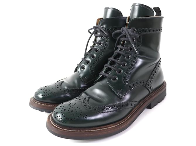 Autre Marque Stivali in pelle con punta a wingtip ANGELINA 2 di CHURCH'S Verde scuro