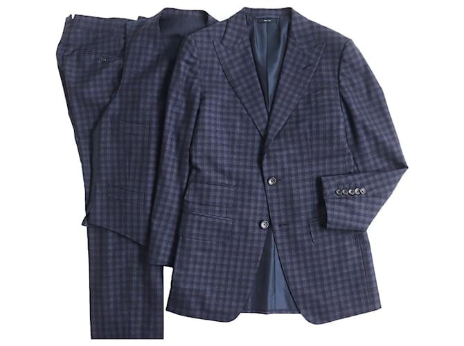 Completo in lana Tom Ford blu navy 44 uomini
