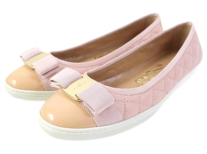 Salvatore Ferragamo RUFINA Vara Ballerine con Fiocco Rosa