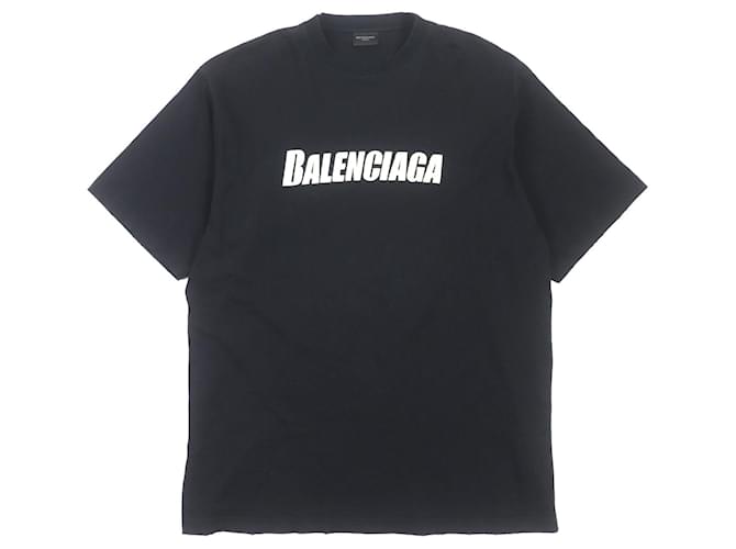T-shirt oversize con stampa logo Balenciaga Nera XXS Nero